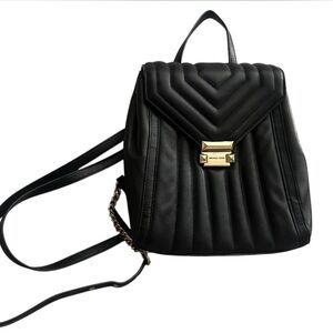 Michael Kors Whitney backpack quilted Black leather